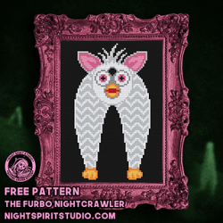 Photo of Furbo Nightcrawler cross stitch pattern