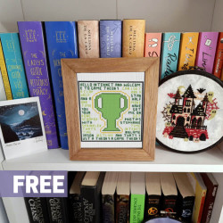 Photo of Game Theory cross stitch pattern