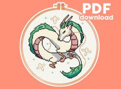 Photo of Haku cross stitch pattern