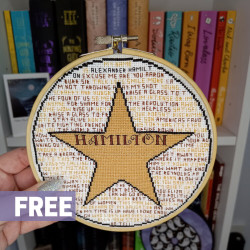 Photo of Hamilton Star cross stitch pattern