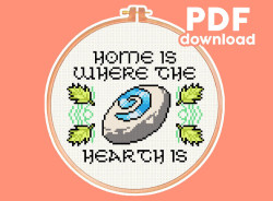 Photo of Hearthstone cross stitch pattern