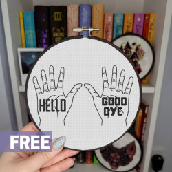 Photo of Hello Goodbye cross stitch pattern