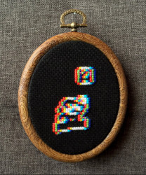 Photo of Mario (mini) cross stitch pattern