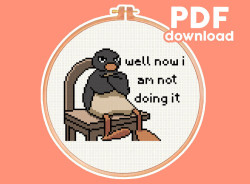 Photo of Pingu cross stitch pattern
