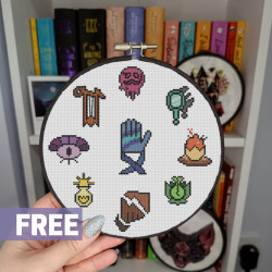 Photo of The Owl House cross stitch pattern