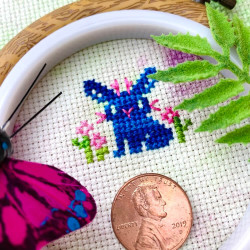 Photo of Tiny Lil Jackalope cross stitch pattern