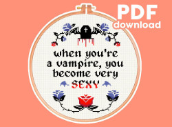 Photo of What We Do In The Shadows cross stitch pattern