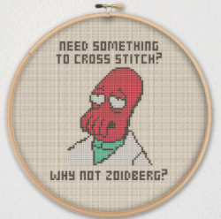 Photo of Zoidberg cross stitch pattern